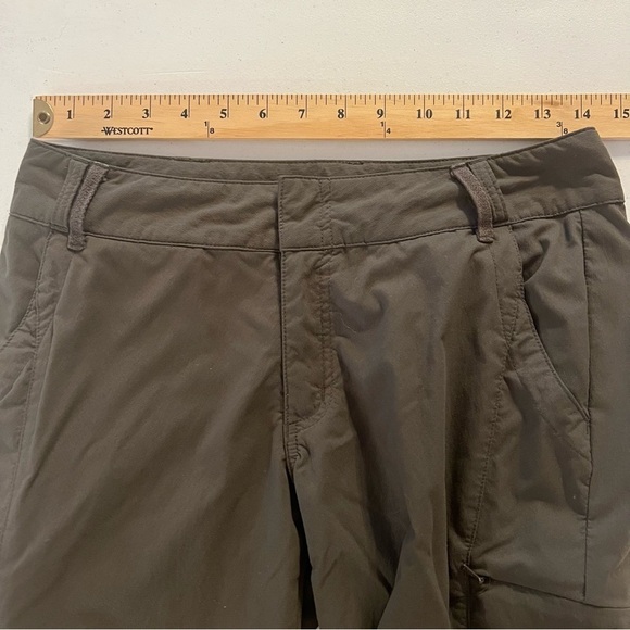REI Womens Cargo Pants Outdoor Hiking UPF 30+ Bungee Cuffs Green Sz 2 - Picture 10 of 11